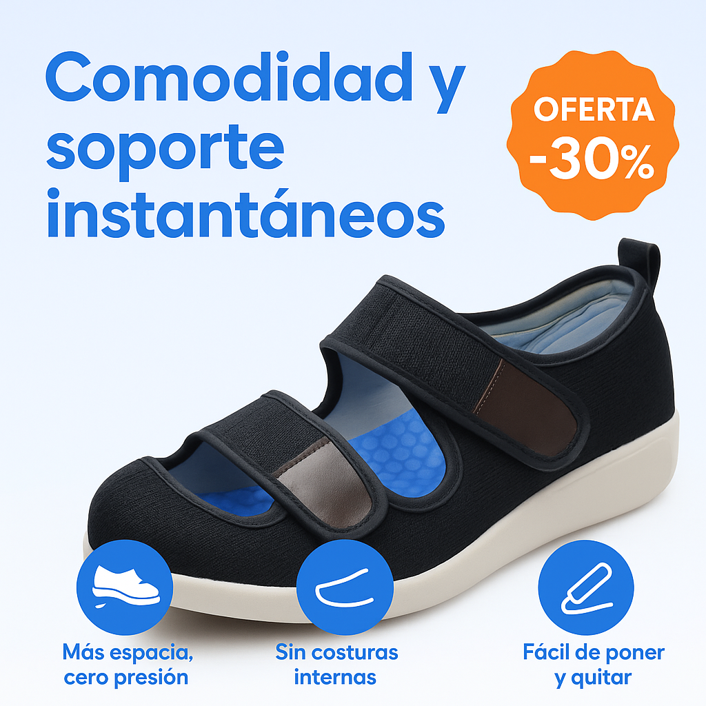 Komoda™ -Zapatos anchos para diabéticos/ pies hinchados